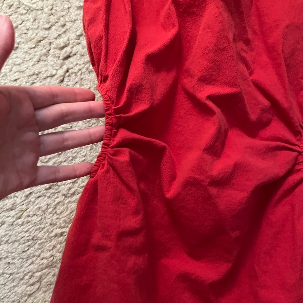 Abercrombie Fitch Elegant Red Sleeveless Cutout Dress XXS NWOT - Picture 3 of 12